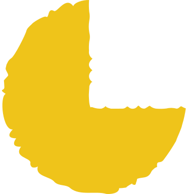 Yellow pie chart PNG、SVG
