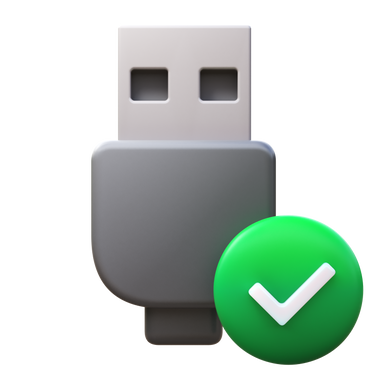 usb connected PNG, SVG