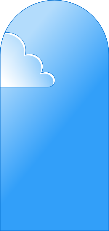 Фон с одним облаком в PNG, SVG