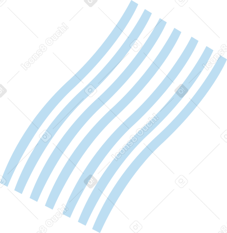 blue slightly wavy lines PNG, SVG