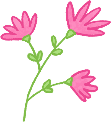Pink flowers PNG, SVG