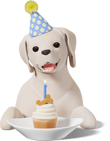 dog birthday PNG, SVG