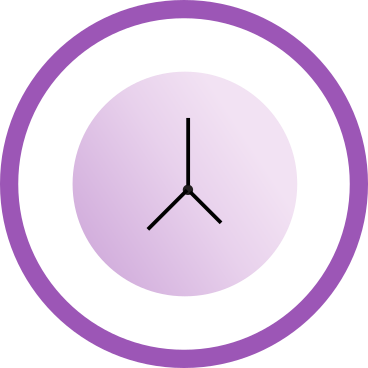 purple clock PNG, SVG
