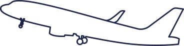 Белый самолет в PNG, SVG