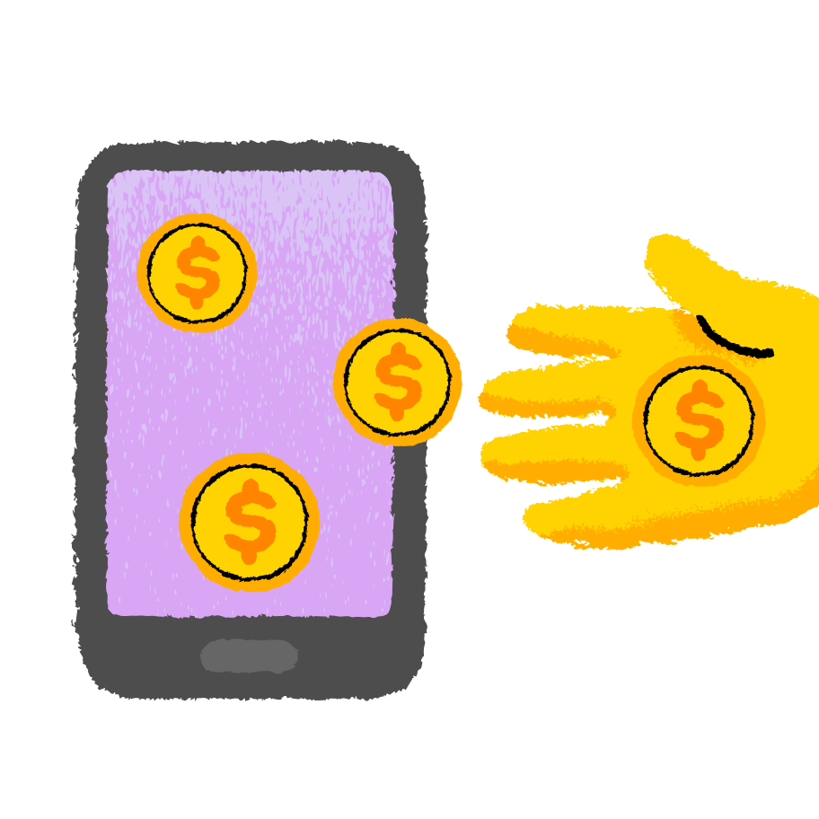 Easy money Illustration in PNG, SVG