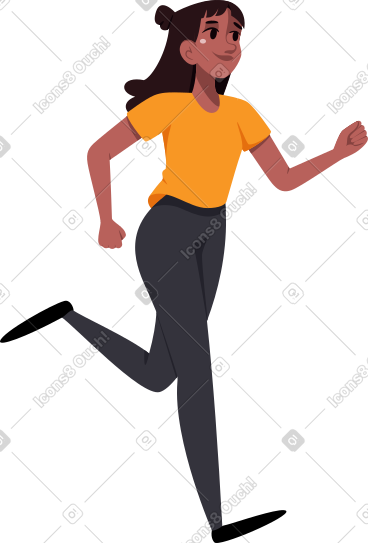 女人跑 PNG, SVG