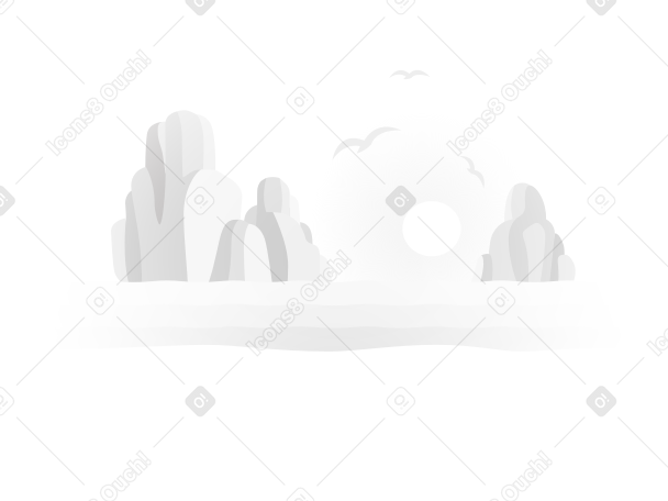 tropical beach Illustration in PNG, SVG