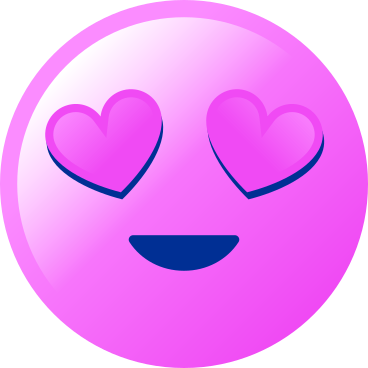 Emoji heart eyes love PNG、SVG