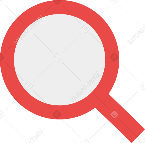 Loupe rouge PNG, SVG