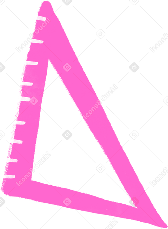 pink set square Illustration in PNG, SVG