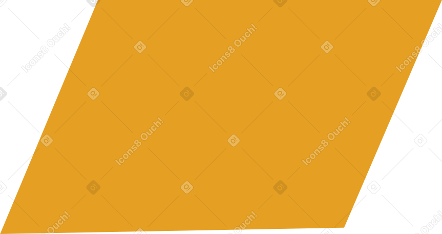 orange parallelogram Illustration in PNG, SVG