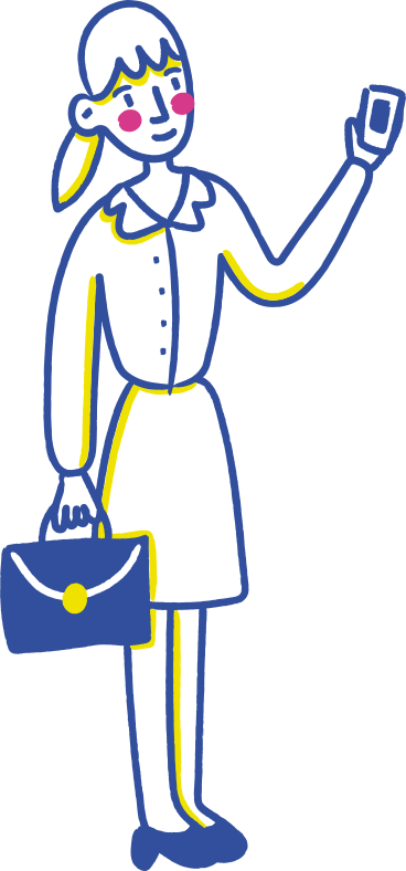 Businesswoman mobile PNG, SVG