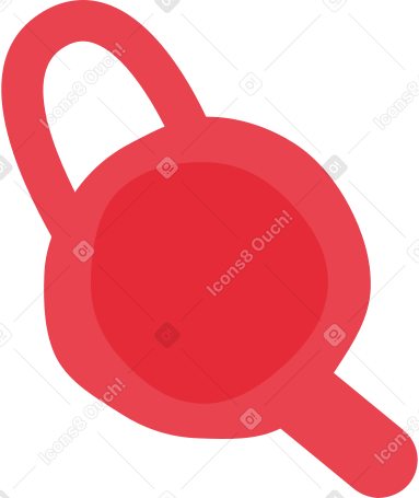 red watering can Illustration in PNG, SVG