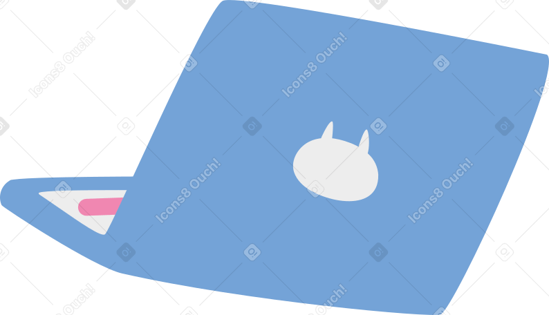 opened laptop PNG, SVG