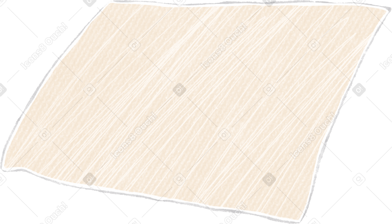 beige square piece of cloth PNG, SVG