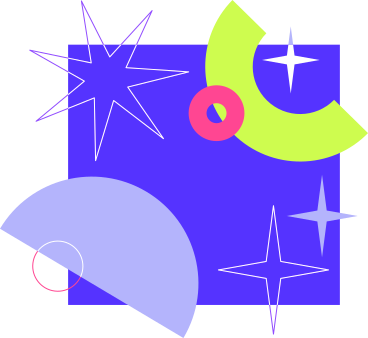 Fond abstrait avec des étoiles et des cercles PNG, SVG