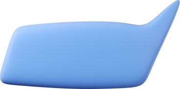 Rectangular blue speech bubble from the top right corner PNG, SVG