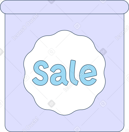 counter with sale Illustration in PNG, SVG