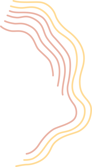 Linee curve gialle e beige PNG, SVG