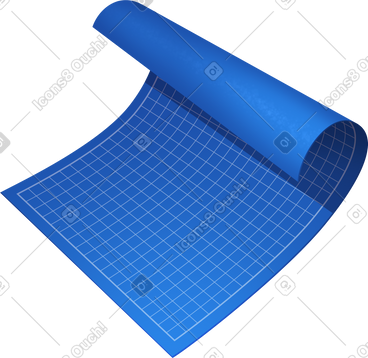 Rolled blueprint PNG, SVG