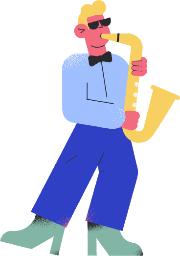 saxophonist PNG, SVG