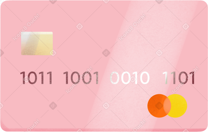 pink bank card PNG、SVG