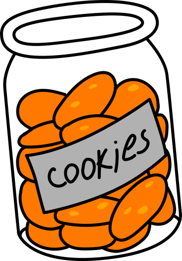 jar with cookies PNG, SVG