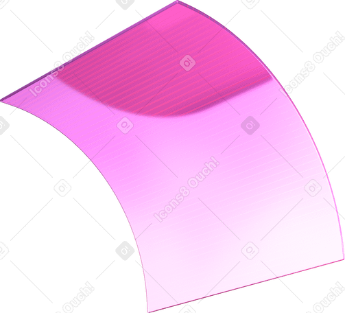 3D Изогнутая прозрачная полосатая пластиковая карта в PNG, SVG