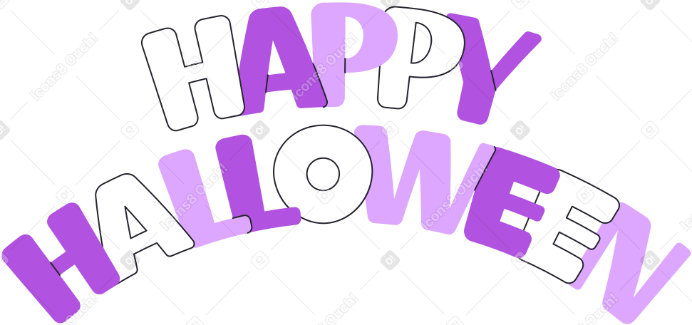 Letras feliz dia das bruxas PNG, SVG