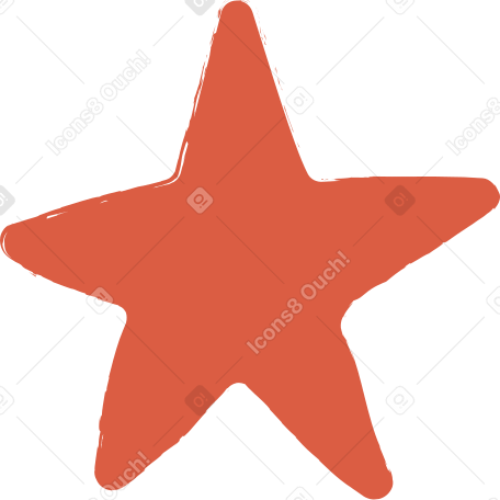 red star PNG、SVG