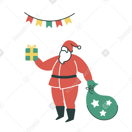 선물 산타 PNG, SVG