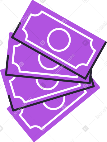 many money banknotes Illustration in PNG, SVG