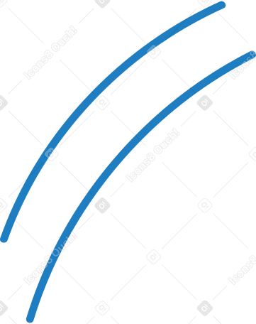 Due linee blu PNG, SVG