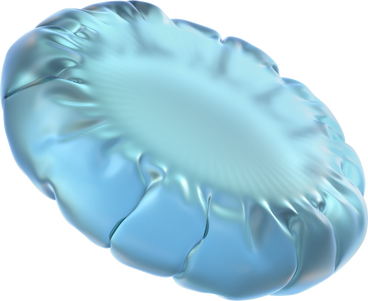 Almofada redonda inflada PNG, SVG