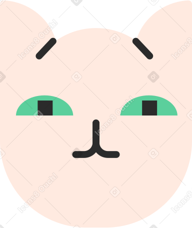 kitty Illustration in PNG, SVG