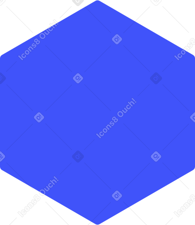 hexagon shape Illustration in PNG, SVG