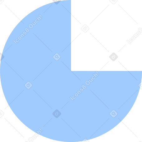 light blue chart shape PNG, SVG
