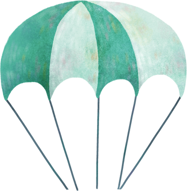 parachute PNG, SVG