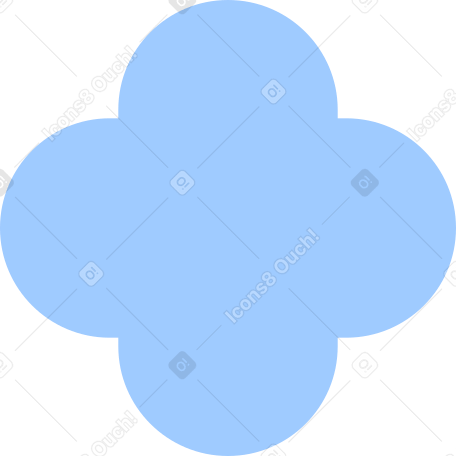 light blue quatrefoil PNG, SVG