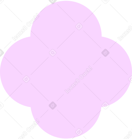 pink quatrefoil Illustration in PNG, SVG