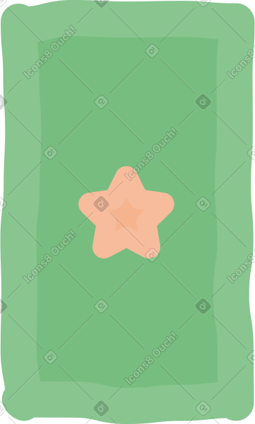 Green tarot card PNG, SVG