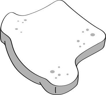 piece of bread PNG, SVG
