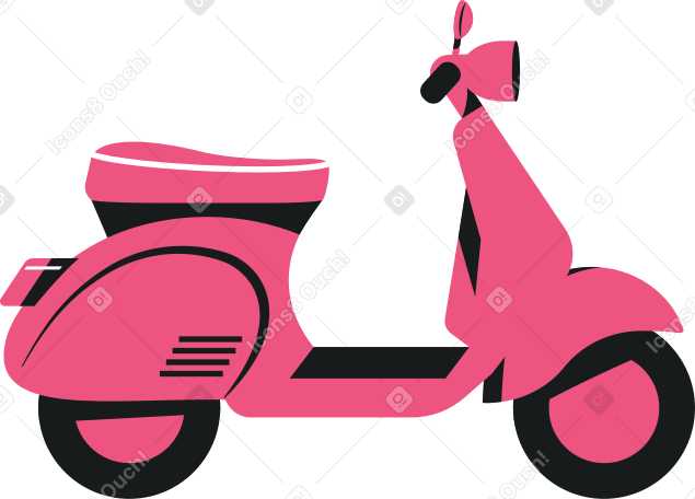 Retro-moped PNG, SVG
