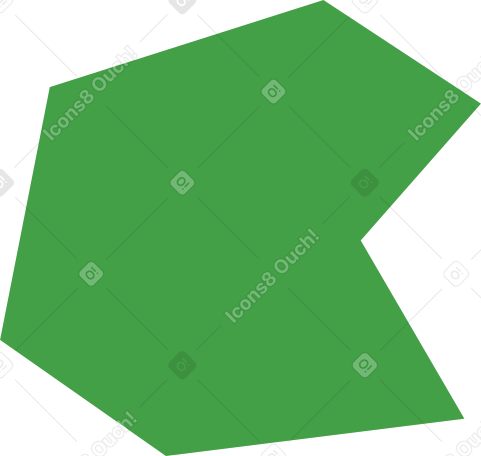polygon green Illustration in PNG, SVG