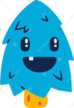 happy little tree Illustration in PNG, SVG