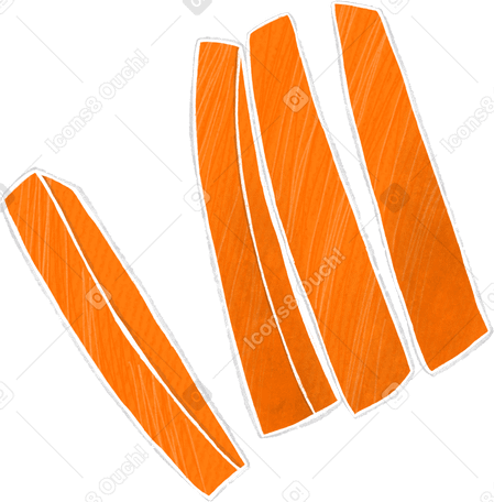 Ломтики моркови в PNG, SVG