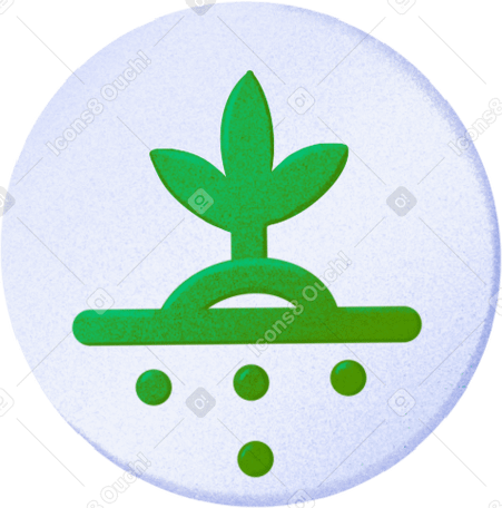 green icon with a plant в PNG, SVG