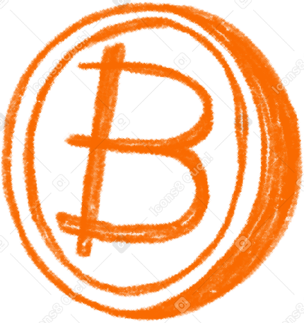 bitcoin orange coin PNG、SVG