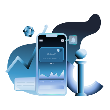 모바일 앱의 디지털 뱅킹 및 전자 지갑 PNG, SVG