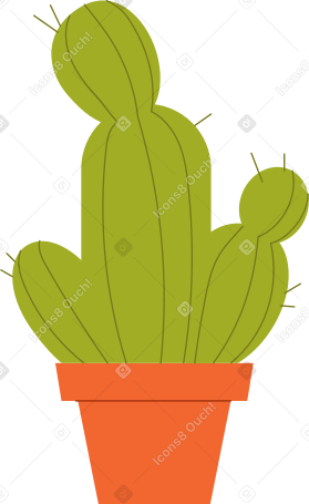 cactus in a pot в PNG, SVG